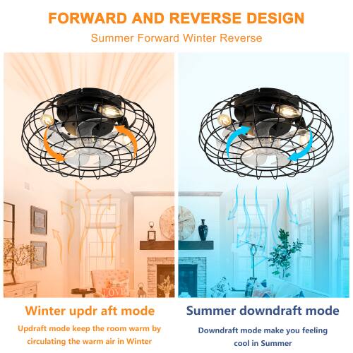 FORWARD AND REVERSE DESIGN  
Summer Forward Winter Reverse  

Winter updraft mode  
Updraft mode keeps the room warm by circulating the warm air in Winter  

Summer downdraft mode  
Downdraft mode makes you feel cool in Summer