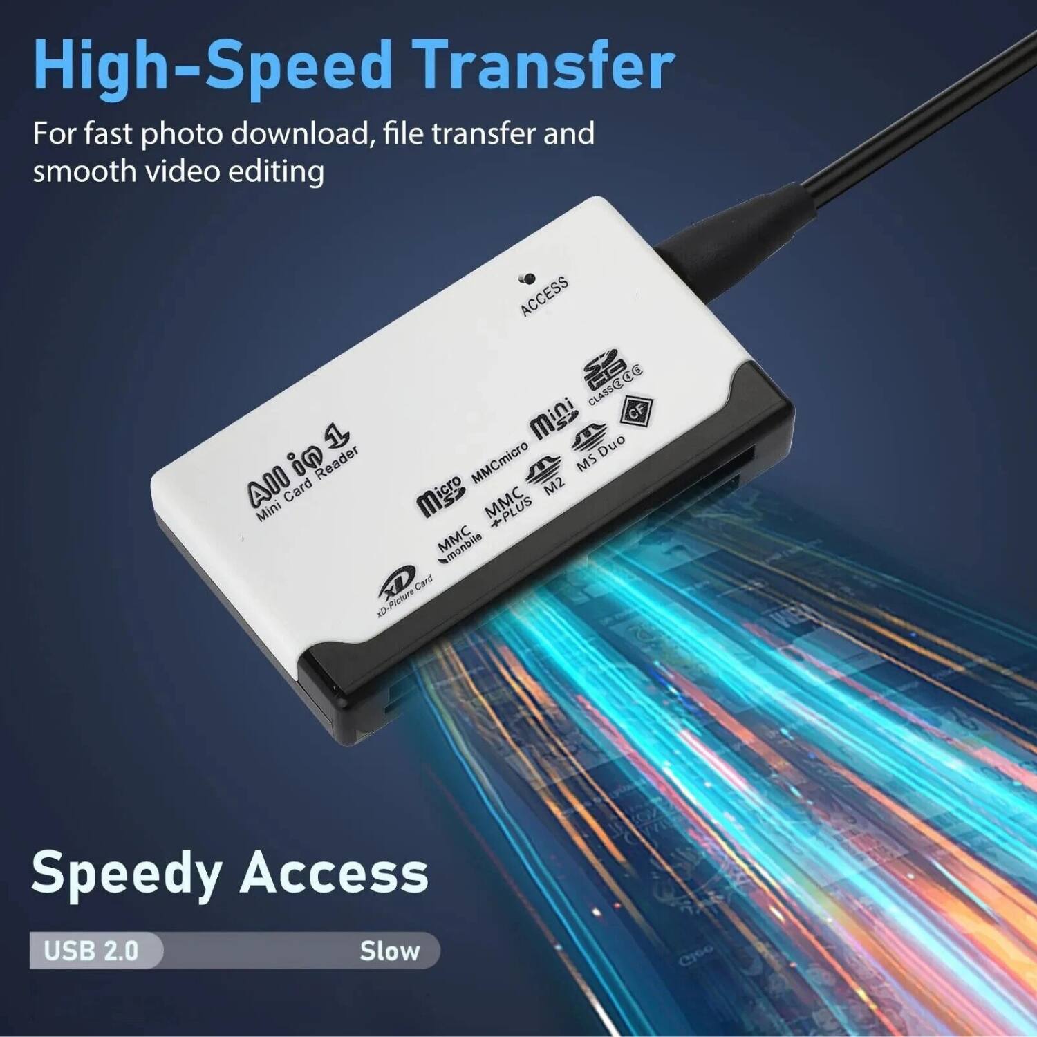 High-Speed Transfer  
For fast photo download, file transfer and smooth video editing  

Speedy Access  
USB 2.0  
Slow  

ACCESS  
All in 1  
Card Reader  
Mini  
Micro SD  
MMC  
Micro SDHC  
Micro SDXC  
MS Duo  
MS Pro Duo  
MS Pro  
MS Pro Duo  
MS Pro Duo  
MS Pro Duo  
MS Pro Duo  
MS Pro Duo  
MS Pro Duo  
MS Pro Duo  
MS Pro Duo  
MS Pro Duo  
MS Pro Duo  
MS Pro Duo  
MS Pro Duo  
MS Pro Duo  
MS Pro Duo  
MS Pro Duo  
MS Pro Duo  
MS Pro Duo  
MS Pro Duo  
MS Pro Duo  
MS Pro Duo  
MS Pro Duo  
MS Pro Duo  
MS Pro Duo  
MS Pro Duo  
MS Pro Duo  
MS Pro Duo  
MS Pro Duo  
MS Pro Duo  
MS Pro Duo  
MS Pro Duo  
MS Pro Duo  
MS Pro Duo  
MS Pro Duo  
MS Pro Duo  
MS Pro Duo  
MS Pro Duo  
MS Pro Duo  
MS Pro Duo  
MS Pro Duo  
MS Pro Duo  
MS Pro Duo  
MS Pro Duo  
MS Pro Duo  
MS Pro Duo  
MS Pro Duo  
MS Pro Duo  
MS Pro Duo  
MS Pro Duo  
MS