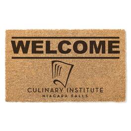 Jardine - Niagara Falls Culinary Institute 18" x 30" Welcome Doormat - Brown