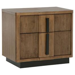 Manhattan Lane - Reon Nightstand, 2 Drawers, Decorative Reeded - Brown