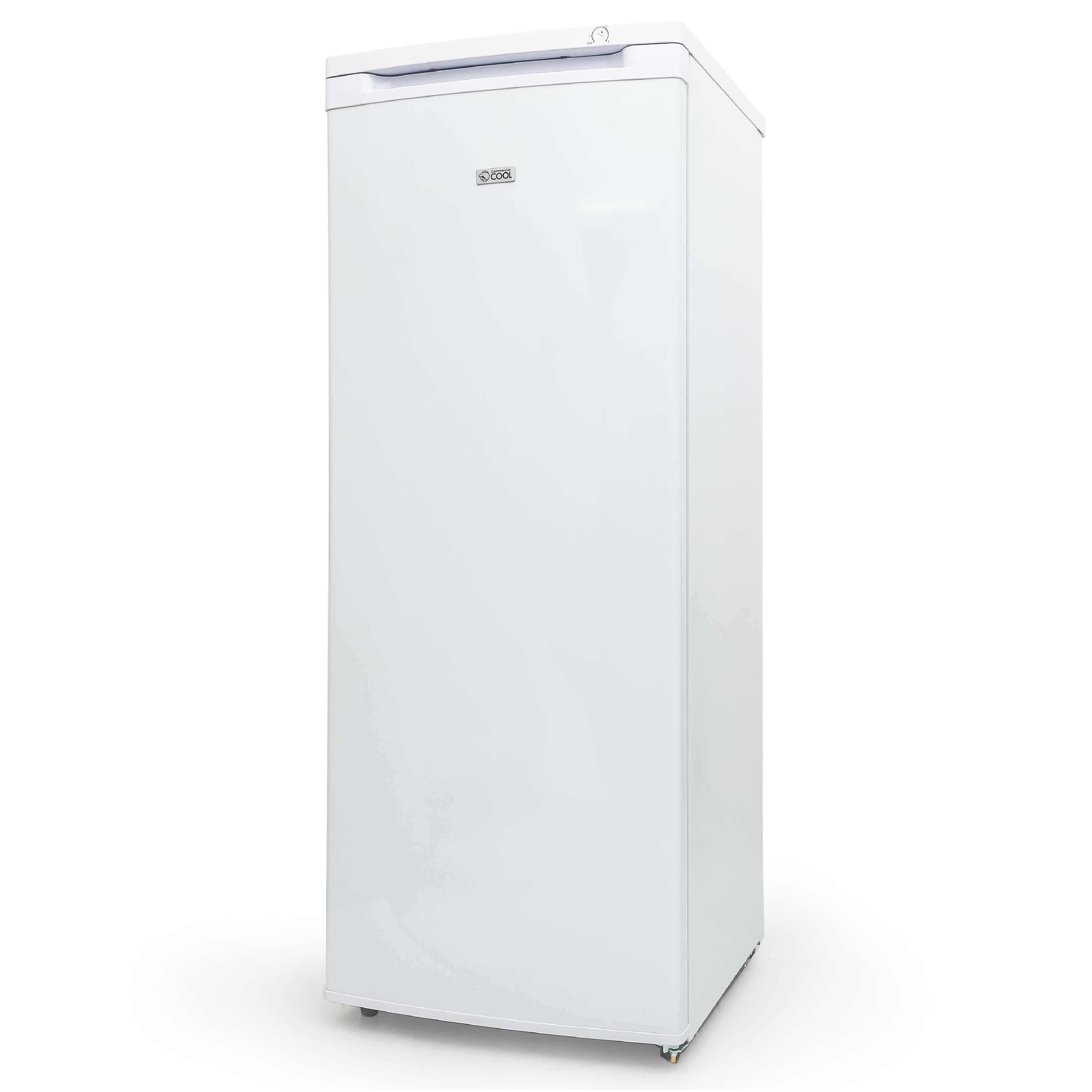 Front. Commercial Cool - Commercial Cool Upright Freezer, Stand Up Freezer 6 Cu Ft with Reversible Door, White with VCM Door - White.