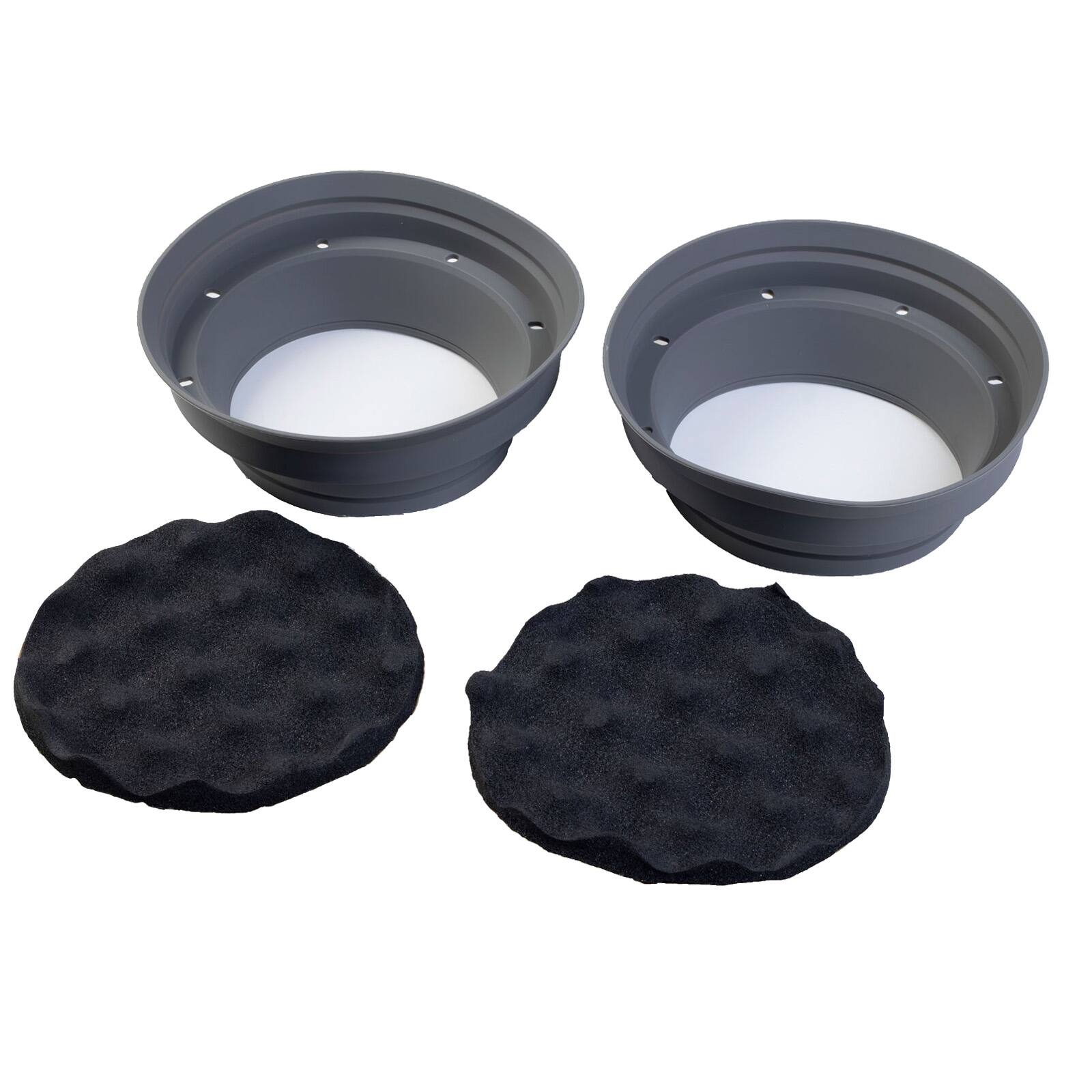 Alt View 4. Pyle - Pyle PL613BK 6.5" 300W 3-Way Triaxial Speakers (Pair), Spacer Adapters, Speaker Baffle, Pry Tool Set (GM + Ford Vehicle).