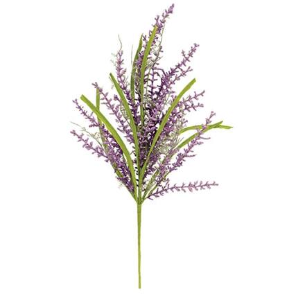 Front. BreeBe - Millet Heather & Grass Bush Purple 24" - Purple, Green.