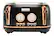 Front. Haden - Dorset 4-Slice Wide Slot Toaster - Black and Copper.