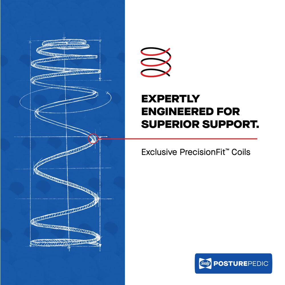 EXPERTLY ENGINEERED FOR SUPERIOR SUPPORT.

Exclusive PrecisionFit™ Coils

Sealy POSTUREPEDIC