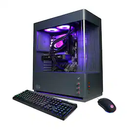 CyberPowerPC - Gaming Desktop - Intel Core Ultra 7 265F - NVIDIA GeForce RTX 5060 Ti 8GB - 16GB DDR5 - 1TB PCIe 4.0 SSD Storage - Gray
