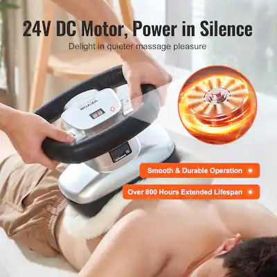 VEVOR Handheld Chiropractic Massager Variable Speed 400-4600rpm Professional Orbital Body Massager For Back Neck Shoulder Muscle Relief VEVOR Handheld Chiropractic Massager Variable Speed 400-4600rpm Professional Orbital Body Massager For Back Neck Shoulder Muscle Relief