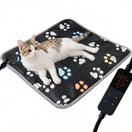 Reds Spade - Pet Heating Pad Waterproof Dog Mat For Cat With Durable Anti bite Tube Indoor Puppies Dogs Cats 24 X Temp A - 1 pack black 17 X 17in Temp adjustable