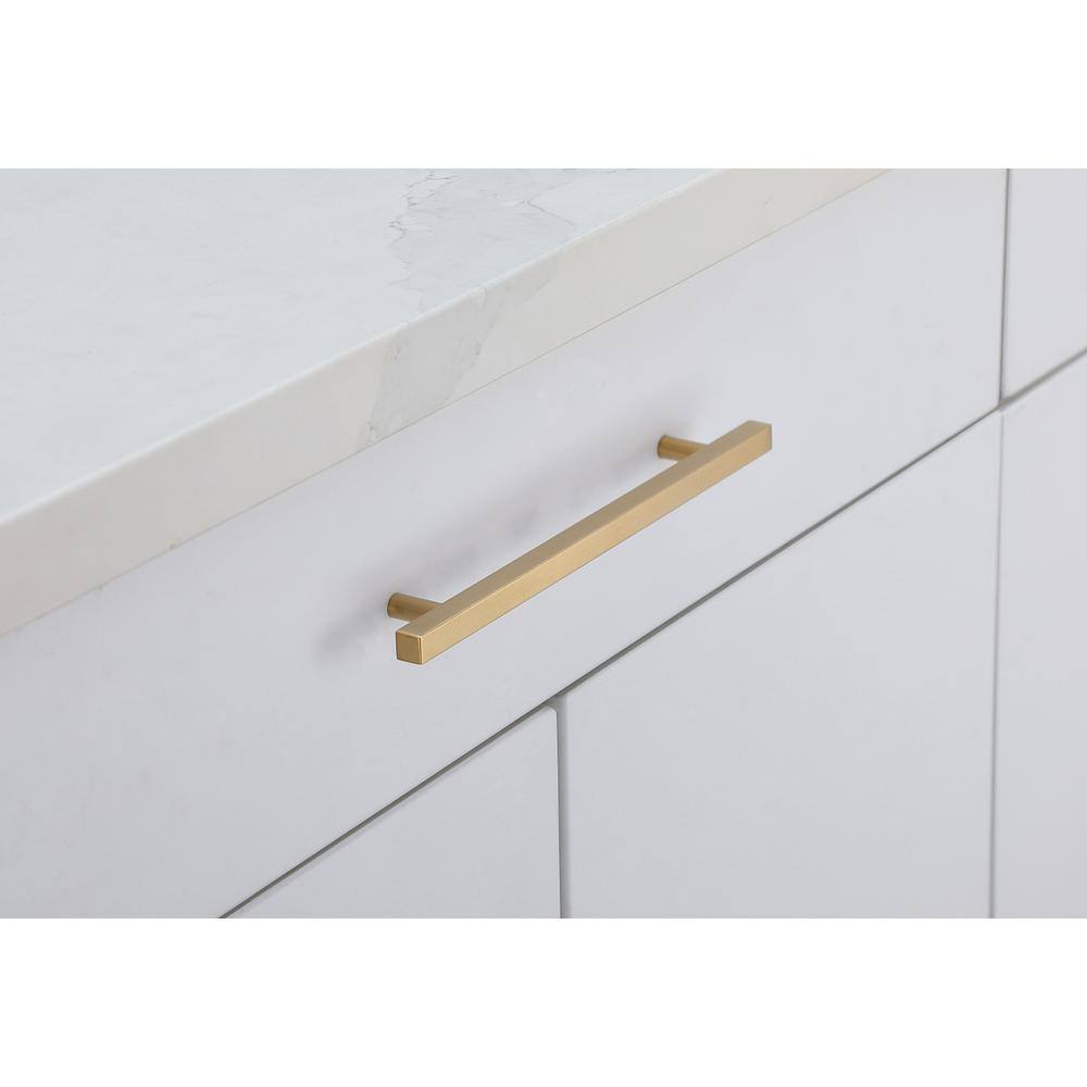 Alt View 1. Elegant Decor - Dior 7-9/16" Center to Center Brass Bar Pull Multipack (set of 10) - Brass.