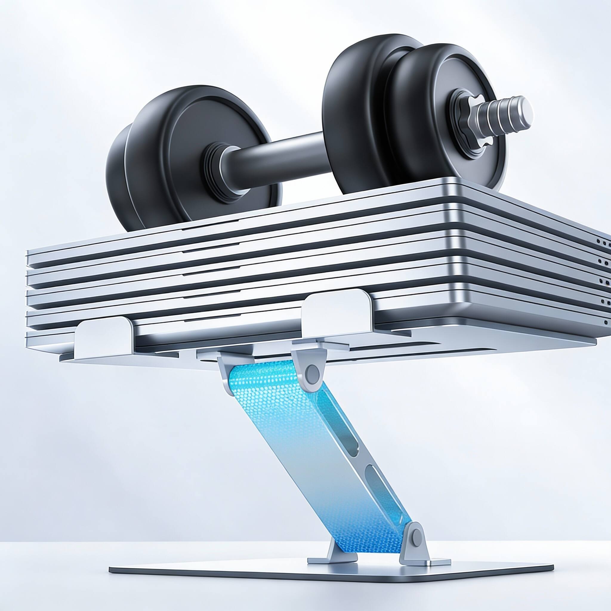 Alt View 3. Frangdom - Adjustable Foldable Aluminum Laptop Stand Riser for 10-16" Notebooks - GREY 1.63lbs, 1.88"-9.88", 10"-16".