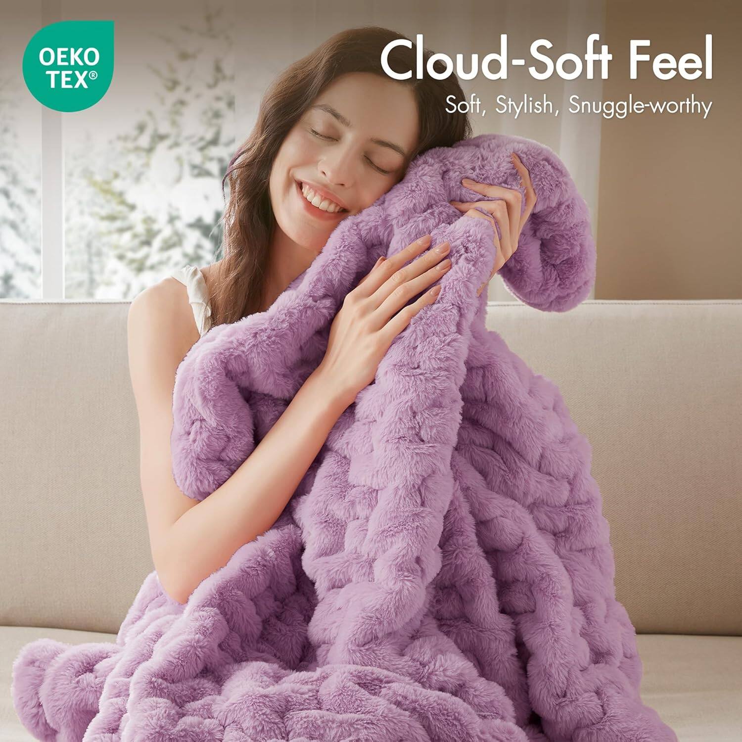 Cloud-Soft Feel  
Soft, Stylish, Snuggle-worthy  

OEKO TEX