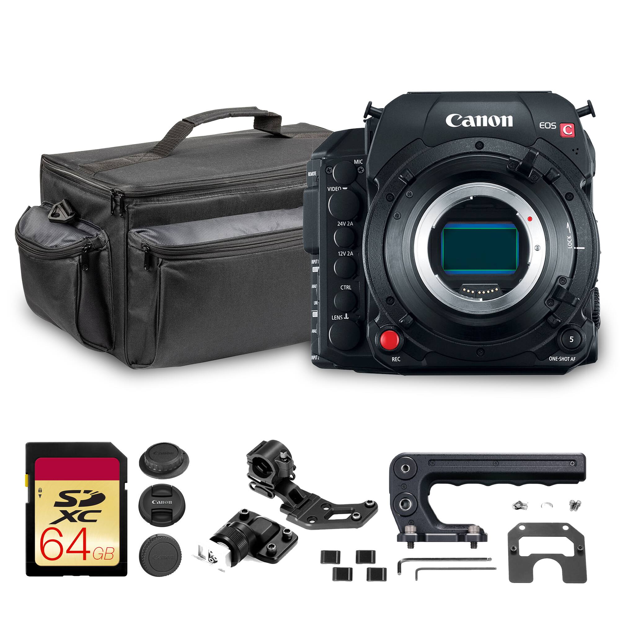 Canon EOS C MI - VIDEN NV du F uv Vt CTAL - LENS 1 5  REC ONE-SHOT A i  S XC 64 GB canon