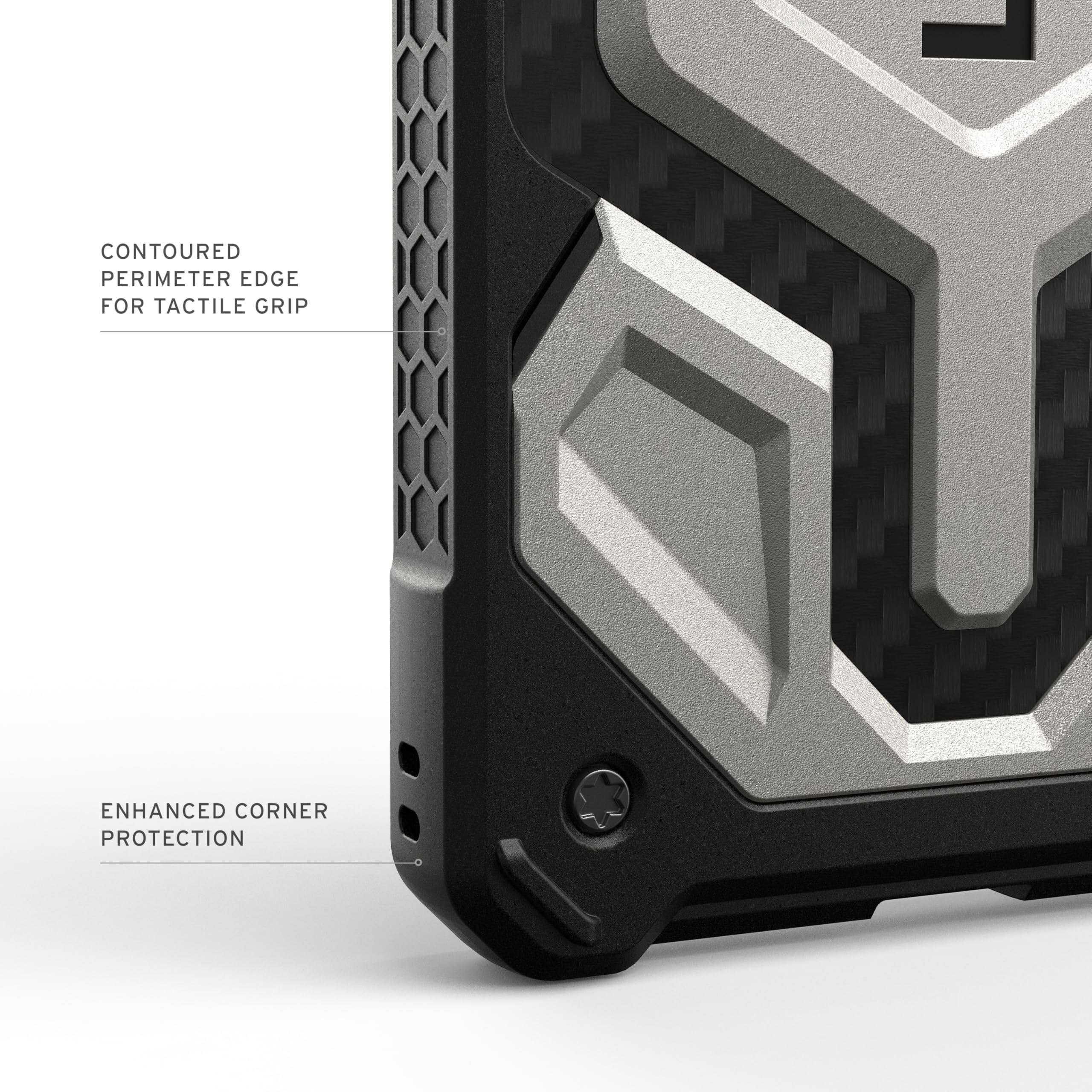 Contoured perimeter edge for tactile grip  
Enhanced corner protection