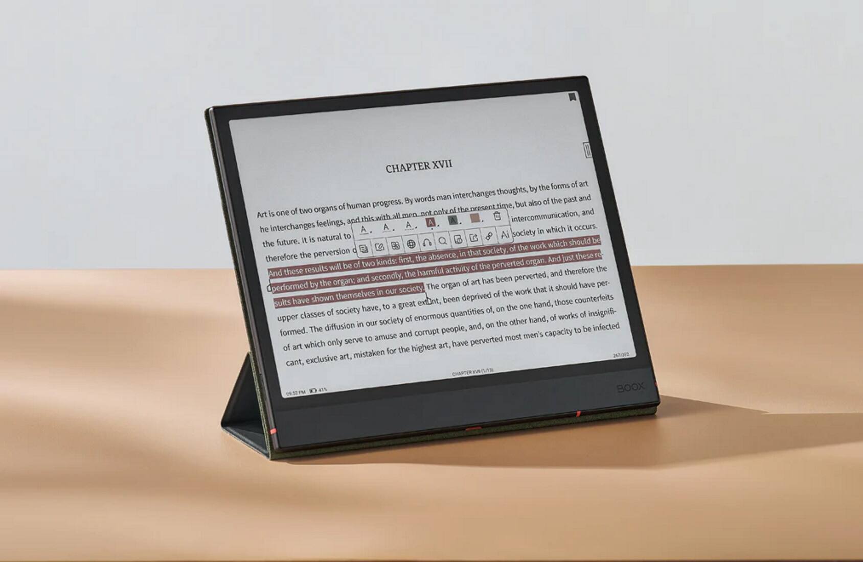 CHAPTER XVII: The Forms of Art

Thoughts, by words, man interchanges past and progress. By but also of the of human the present is one of two organs not cnlv la and Art with all men intercommunication, feelings, and A interchanges A A i occurs. he A in which natural to C 8 Ai society future. It is  Q B should be the C2 E3 work which C society. of the therefore the perversion absence. in that these re kinds: first, the And just be of two the perverted organ. results will activity of therefore the And these the harmful and organ: and secondly, of art has been perverted, by the The organ should have per- performed in our society work that it themselves deprived of the have shown exdnt, been those counterfeits sults to a great the one hand, of society have, of, on insignifi- upper classes of enormous quantities of works of in our society the other hand, diffusion and, on infected formed. The corrupt people, capacity to be amuse and most men's serve t.