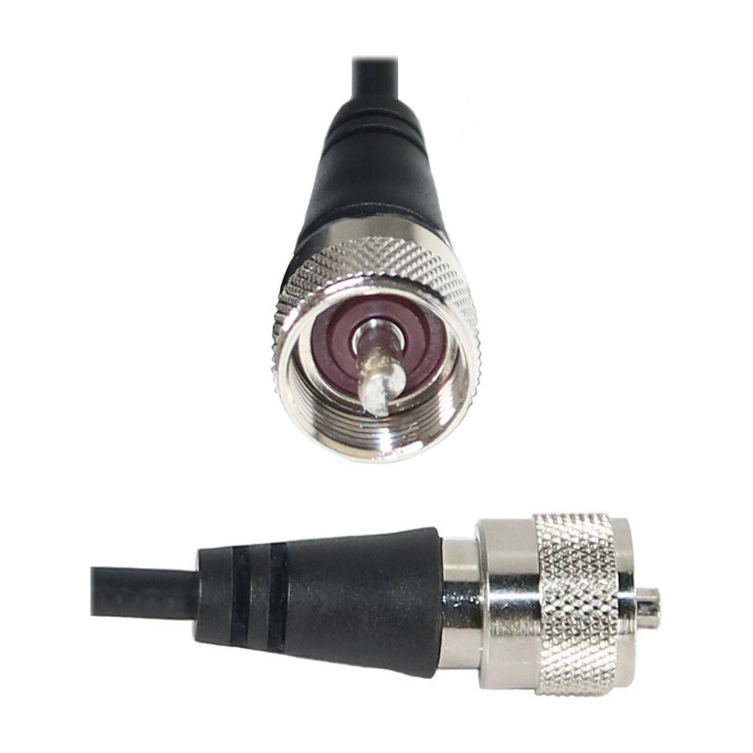 Alt View 1. Browning - Adjustable NMO Trunk Mount with Preinstalled UHF PL-259 Connector, Fits up to 3/8" Surfaces, BR1020-UHF - Black.
