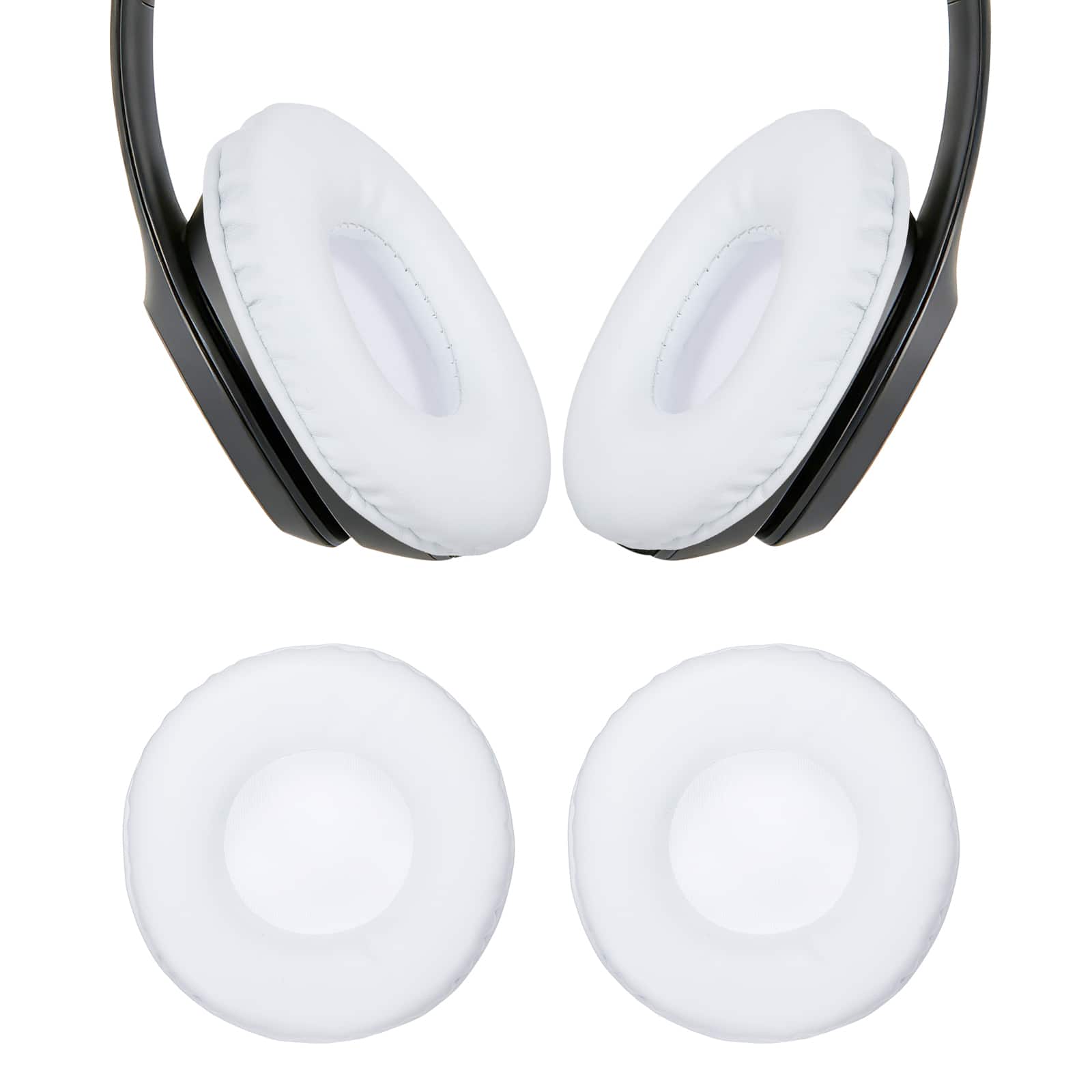 Unique Bargains - 2pcs Universal Wireless Ear Pads Replacement Cushions 3.5 Inch Soft High Density for Headphones Gaming - White price history on PriceWatchPro