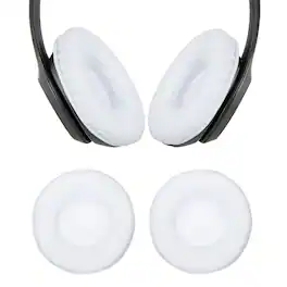 Unique Bargains - 2pcs Universal Wireless Ear Pads Replacement Cushions 3.5 Inch Soft High Density for Headphones Gaming - White