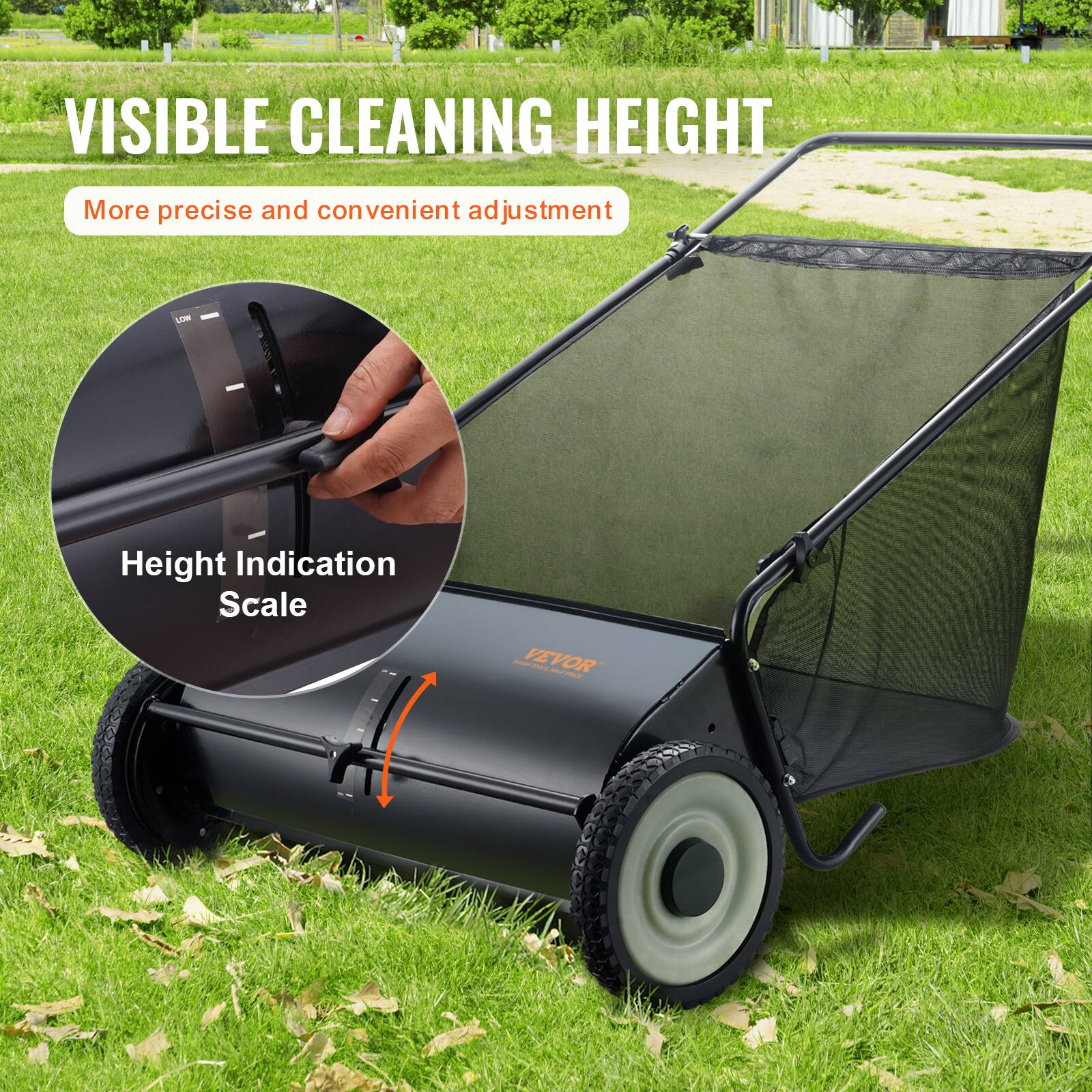 VISIBLE CLEANING HEIGHT
More precise and convenient adjustment
Height Indication Scale
VEVOR