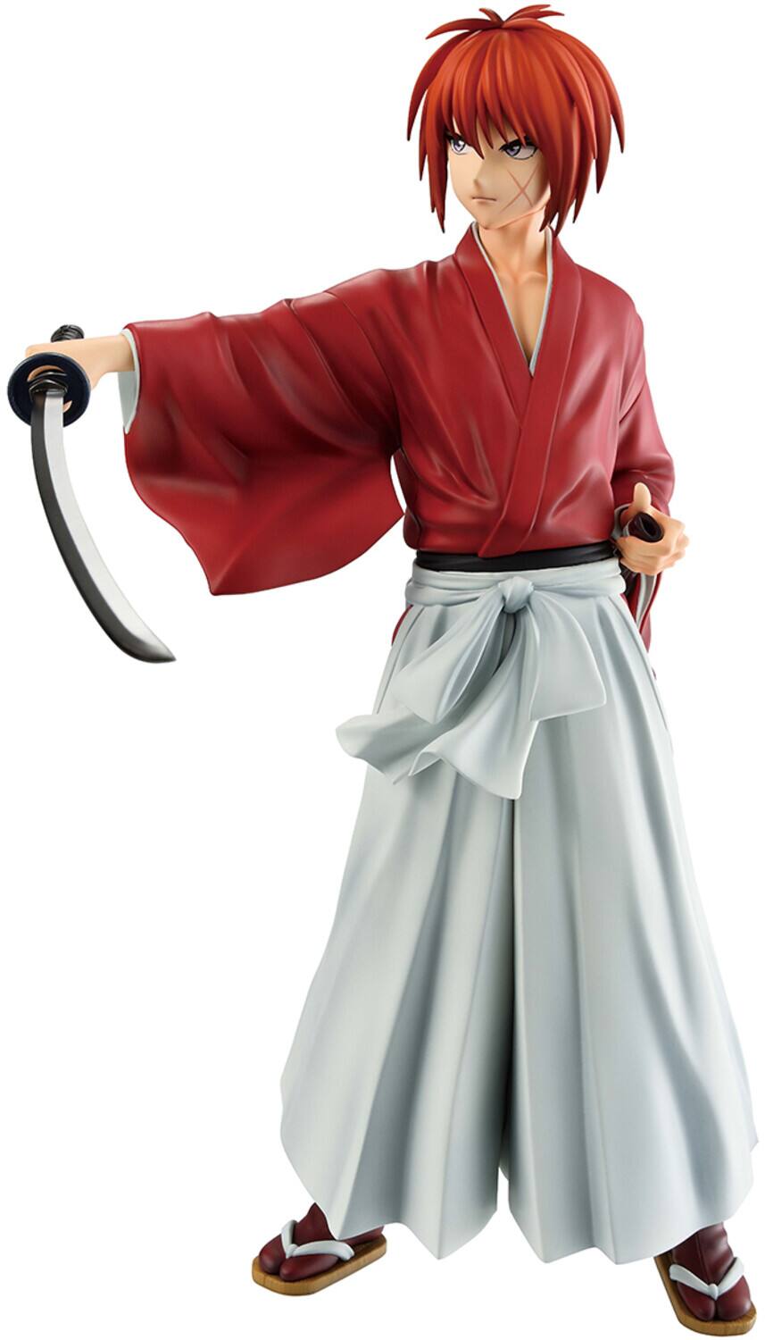 Alt View 1. Bandai - Ichibansho - Rurouni Kenshin - Masterlise - Kenshin Himura Drawn Sword ver. Figure   - COLLECTIBLES - Multicolor.