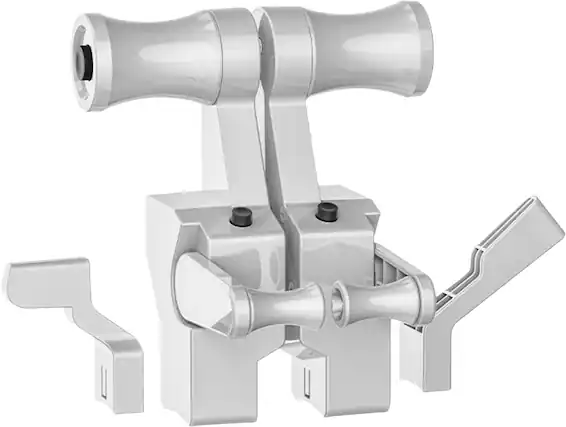 Front. Moza Racing - TQB Flight Sim Throttle Module for Windows - White.