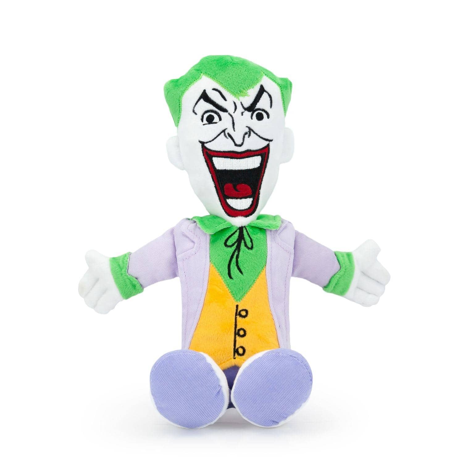 DC Comics - The Joker 13 Inch Plush Squeaker Dog Chew Toy - Multi-Color