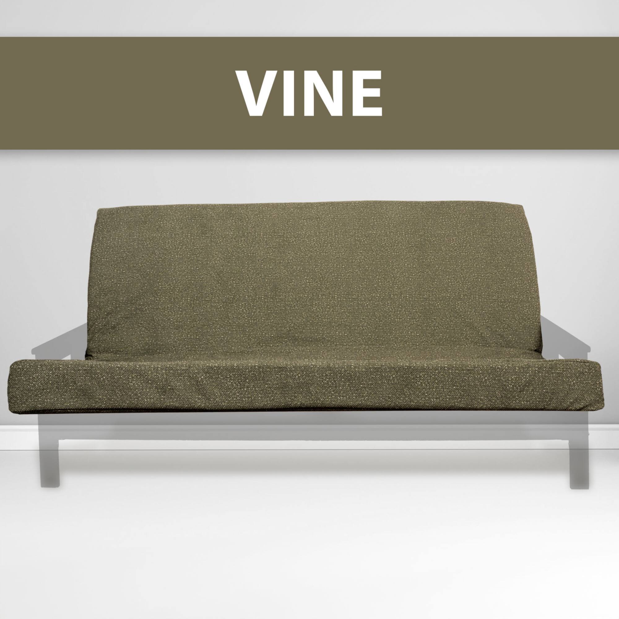 Alt View 4. GOODSILO - Full XL Premium Memory Foam Infused Futon Mattress with Washable Cover – Foldable Comfort for Sofa Beds - Olive Green.