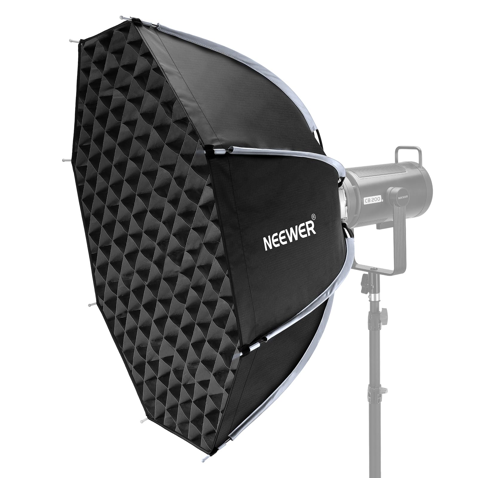 Neewer - 35" Octagonal Softbox with Bowens Mount - Quick Release Design Includes Honeycomb Grid & Diffuser