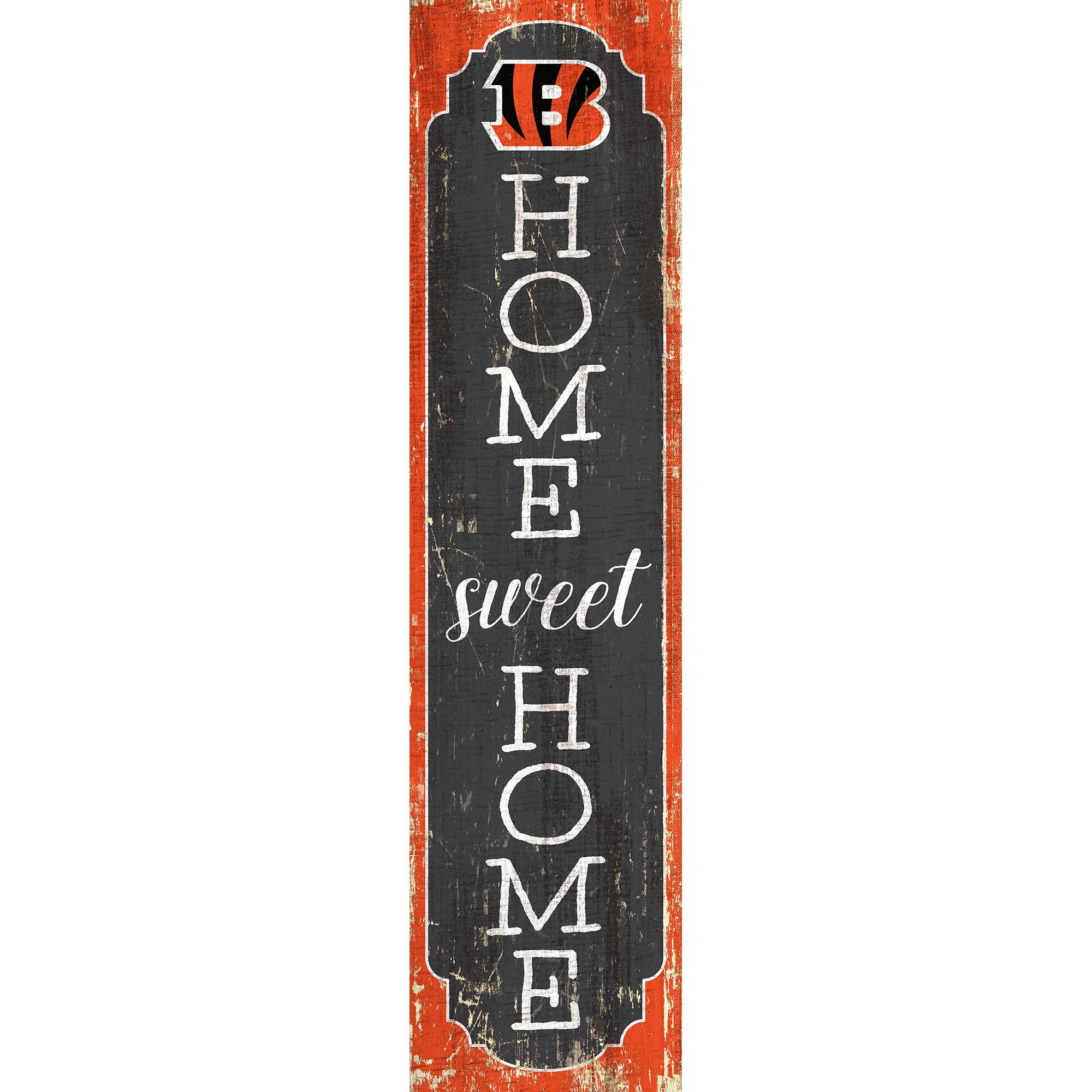 Cincinnati Bengals 24" Home Sweet Home Leaner Sign