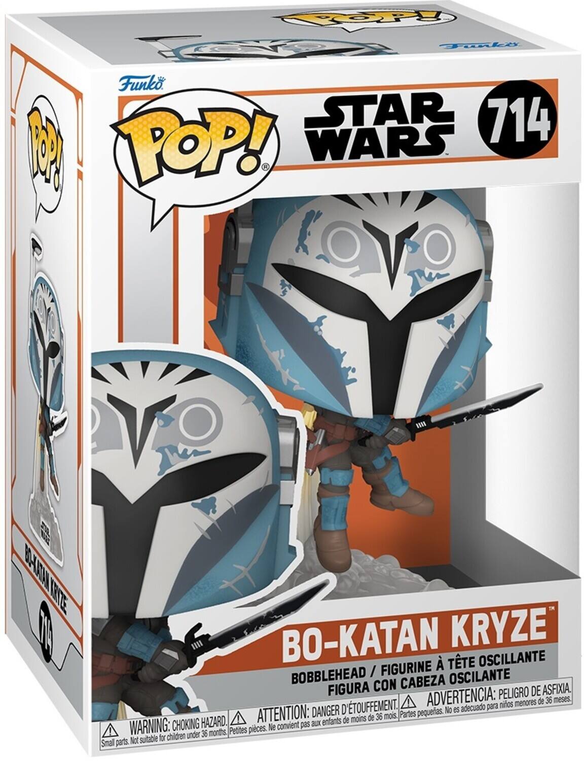 POP! STAR WARS 714 BO-KATAN KRYZE BOBBLEHEAD / FIGURINE A TÊTE OSCILANTE FIGURA CON CABEZA OSCILANTE ADVERTENCIA: PELIGRO DE ASFIXIA. ADVERTENCIA: DANGER DÉTOUFFMENT. adecuado para niños menores de 36 meses. ATTENTION: CHOKING HAZARD. Partes pequeñas. No es acuñado para niños menores de 36 meses. WARNING: CHOKING HAZARD. Small parts. Not suitable for children under 36 months.