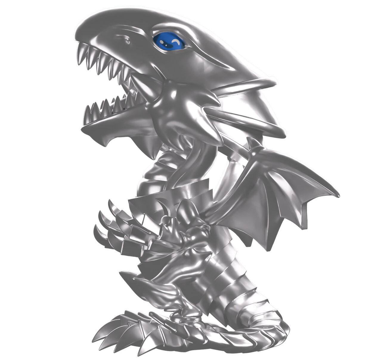 Alt View 5. Youtooz - Yu-Gi-Oh! Chrome Blue-Eyes White Dragon Vinyl Figure #5 Shopverse Exclusive.