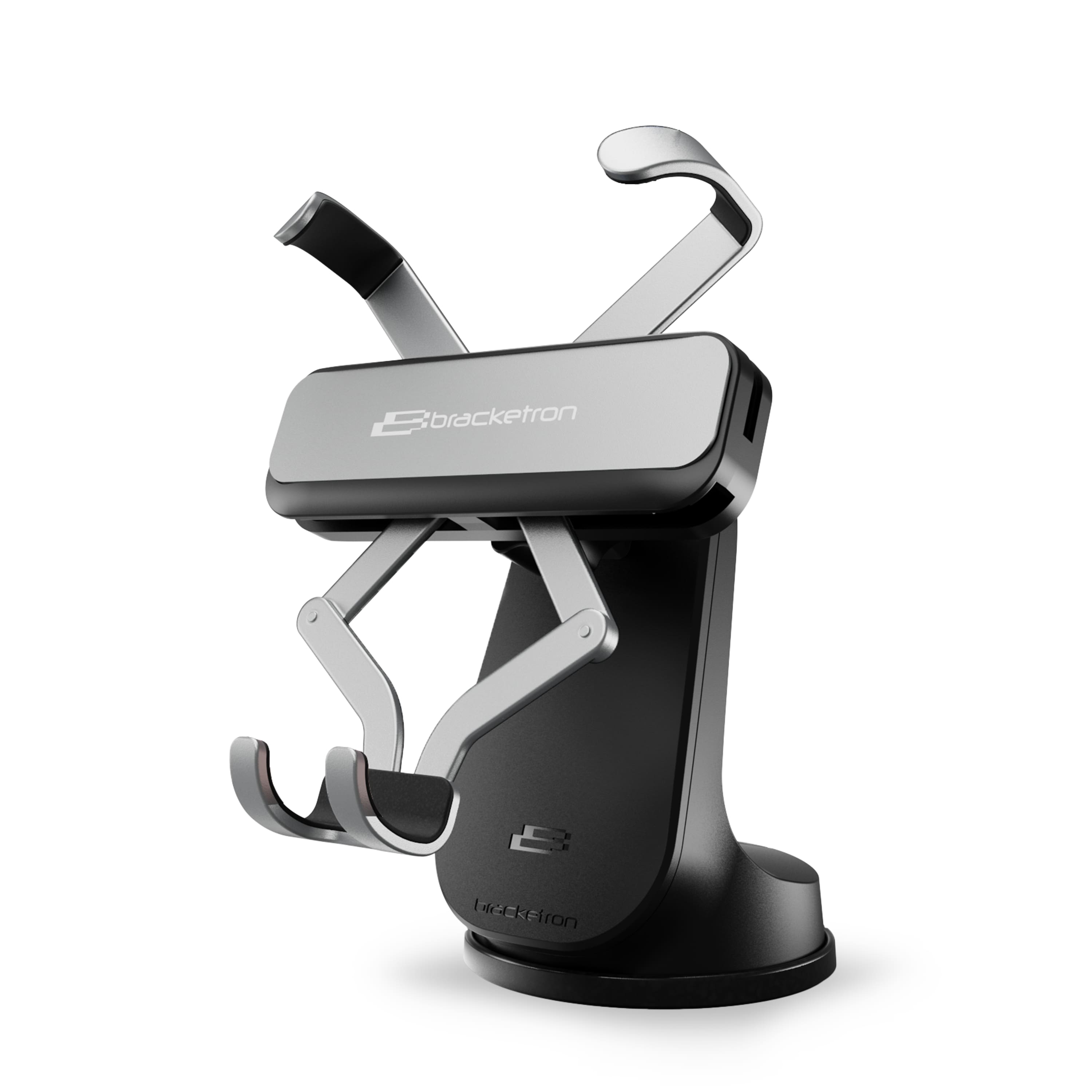 Bracketron - AutoGrip Dash & Window Mount – Sleek Automatic Smartphone Holder with One-Handed Operation - Black