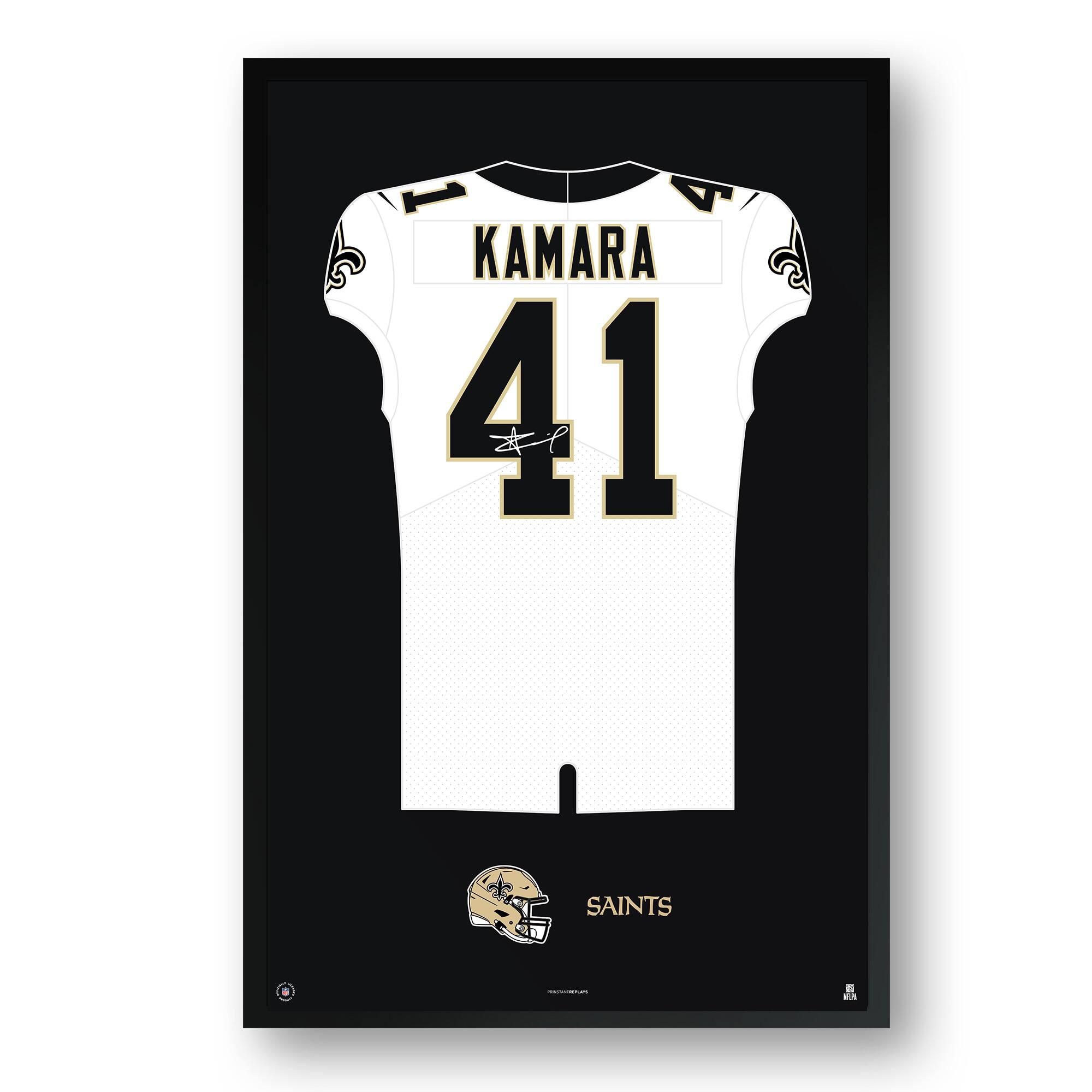 Alvin Kamara New Orleans Saints 27" x 39" Framed Jersey Print