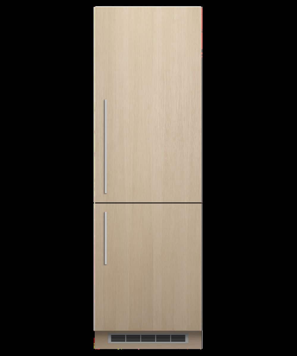 Fisher & Paykel - Integrated 9.5 Cu. Ft. Smart Bottom Mount Refrigerator - Custom Panel Ready
