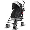 Costway - Folding Lightweight Baby Toddler Umbrella Travel Stroller with Storage Basket - Black
