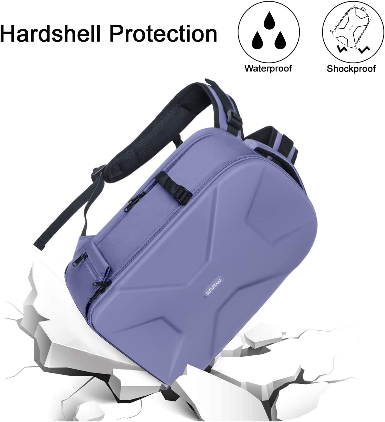 Hardshell Protection  
Waterproof  
Shockproof