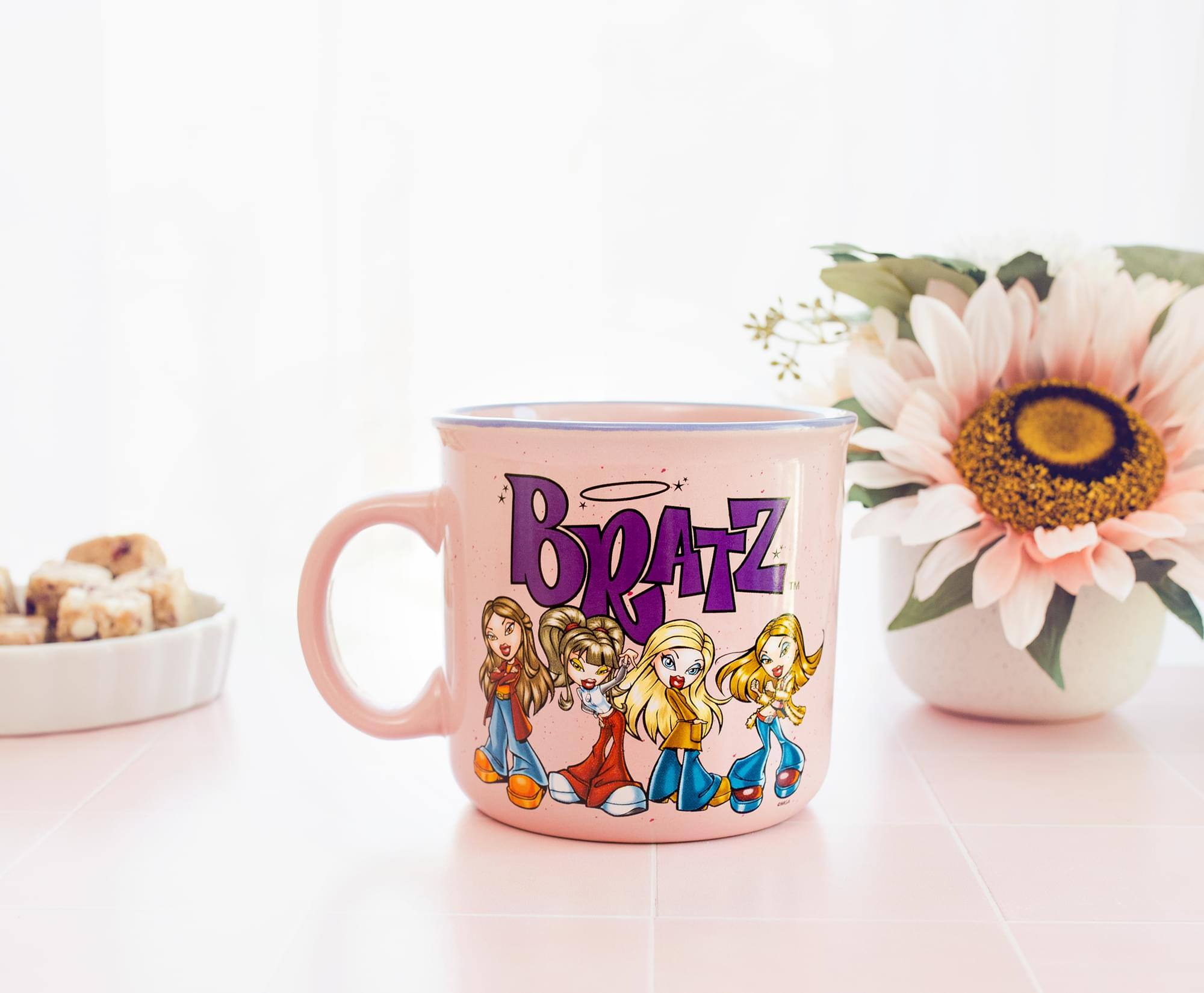 Alt View 5. Silver Buffalo - Bratz Pink Ceramic Camper Mug | Holds 20 Ounces - Purple.