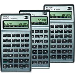 HP - 3x 17bII+ Financial Calculator 22-Digit LCD F2234A#ABA - Silver