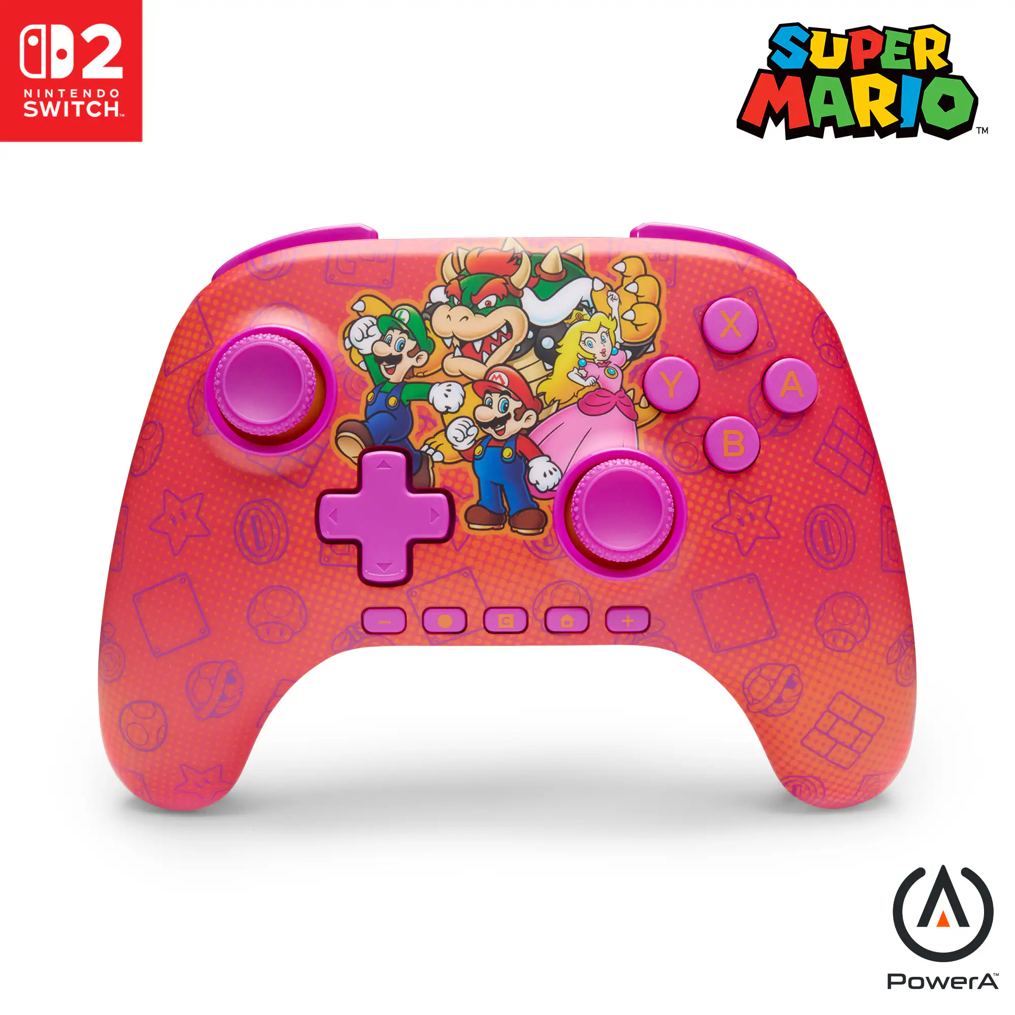 PowerA - Advantage Wireless Controller for Nintendo Switch 2 - Mario and Friends