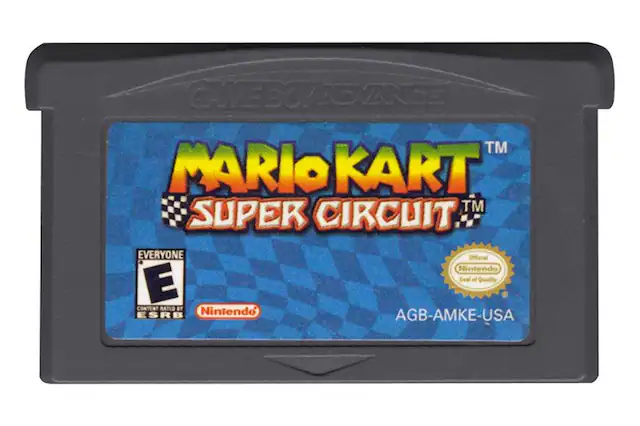GAME BOY ADVANCE™ MARIO KART™ SUPER CIRCUIT™ EVERYONE Official Nintendo Seal of Quality E CONTENT RATED BY ESRB Nintendo AGB-AMKE-USA - E (Everyone)