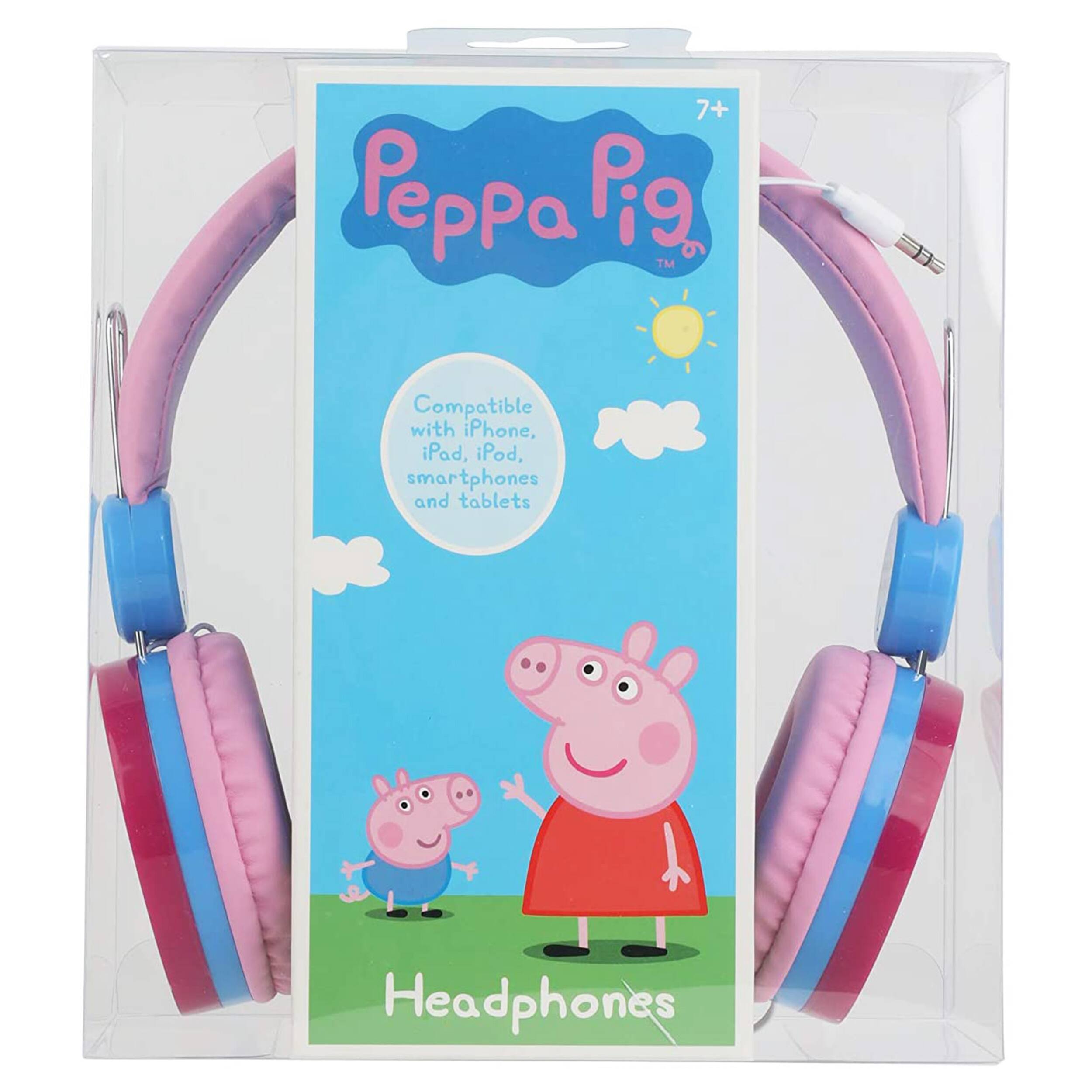 7+ Peppa Pig™ Compatible with iPhone, iPad, iPod, smartphones and tablets Headphones