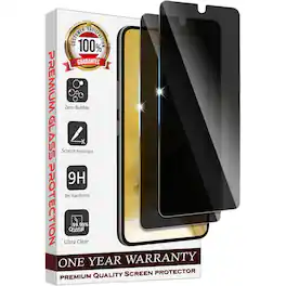 Entronix - Anti-Spy Privacy Screen Protector for Samsung Galaxy S24 Ultra - 2-Pack - Transparent