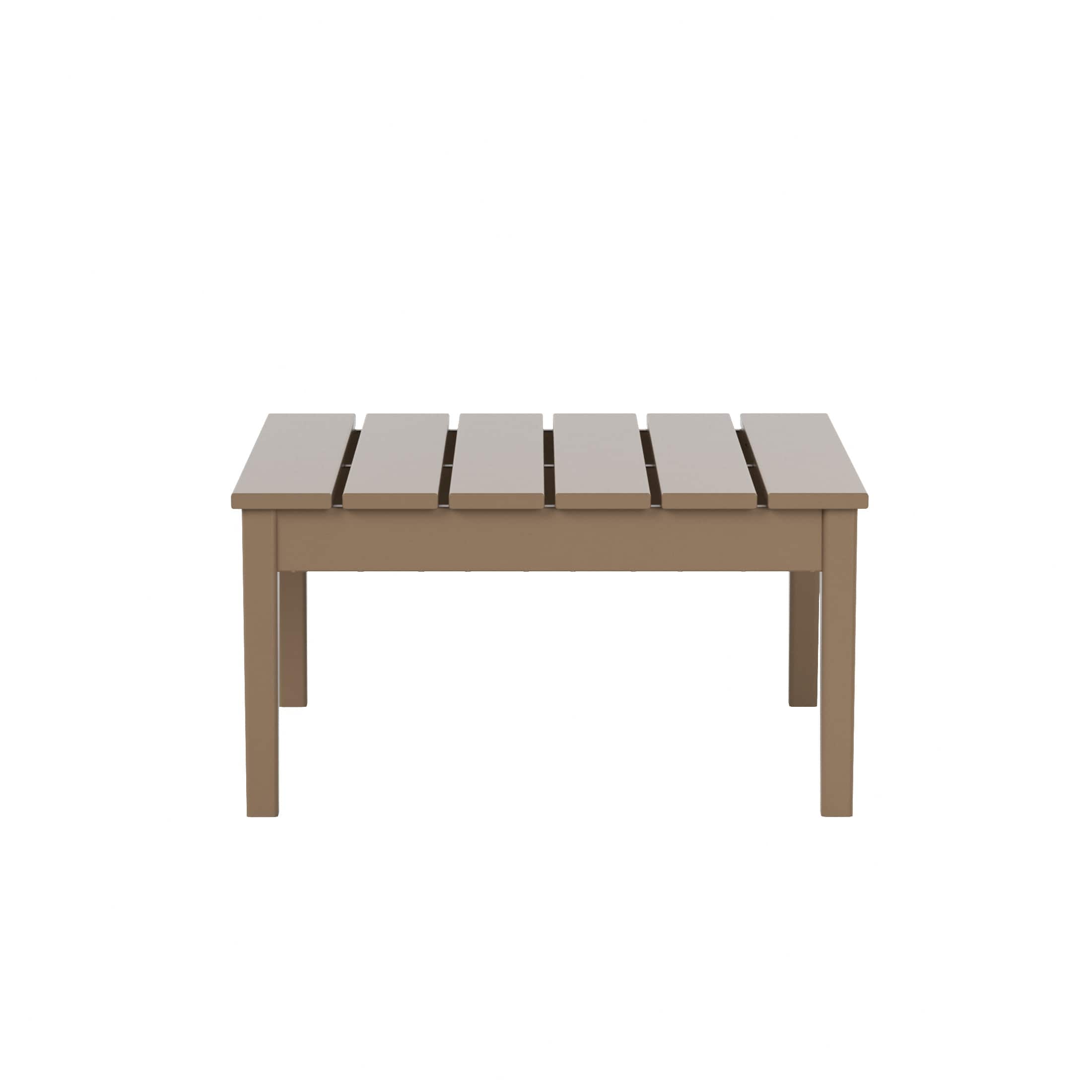 WestinTrends - Ashore Outdoor Patio Modern Adirondack Conversation Table - Weathered Wood price history on PriceWatchPro