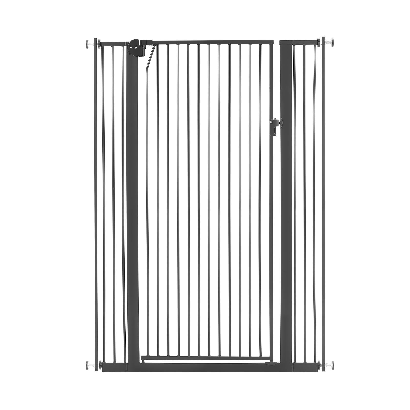 Alt View 5. VEVOR - Extra Tall Pet Gate for Cats, 29-41 in Adjustable Width, 56 in High Dog Gate, with Pressure Mount Kit and Wall Mount Kit - Black.