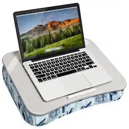 LapGear - Designer Lap Desk (Fits up to 15.6" Laptop) - Blue Blossoms