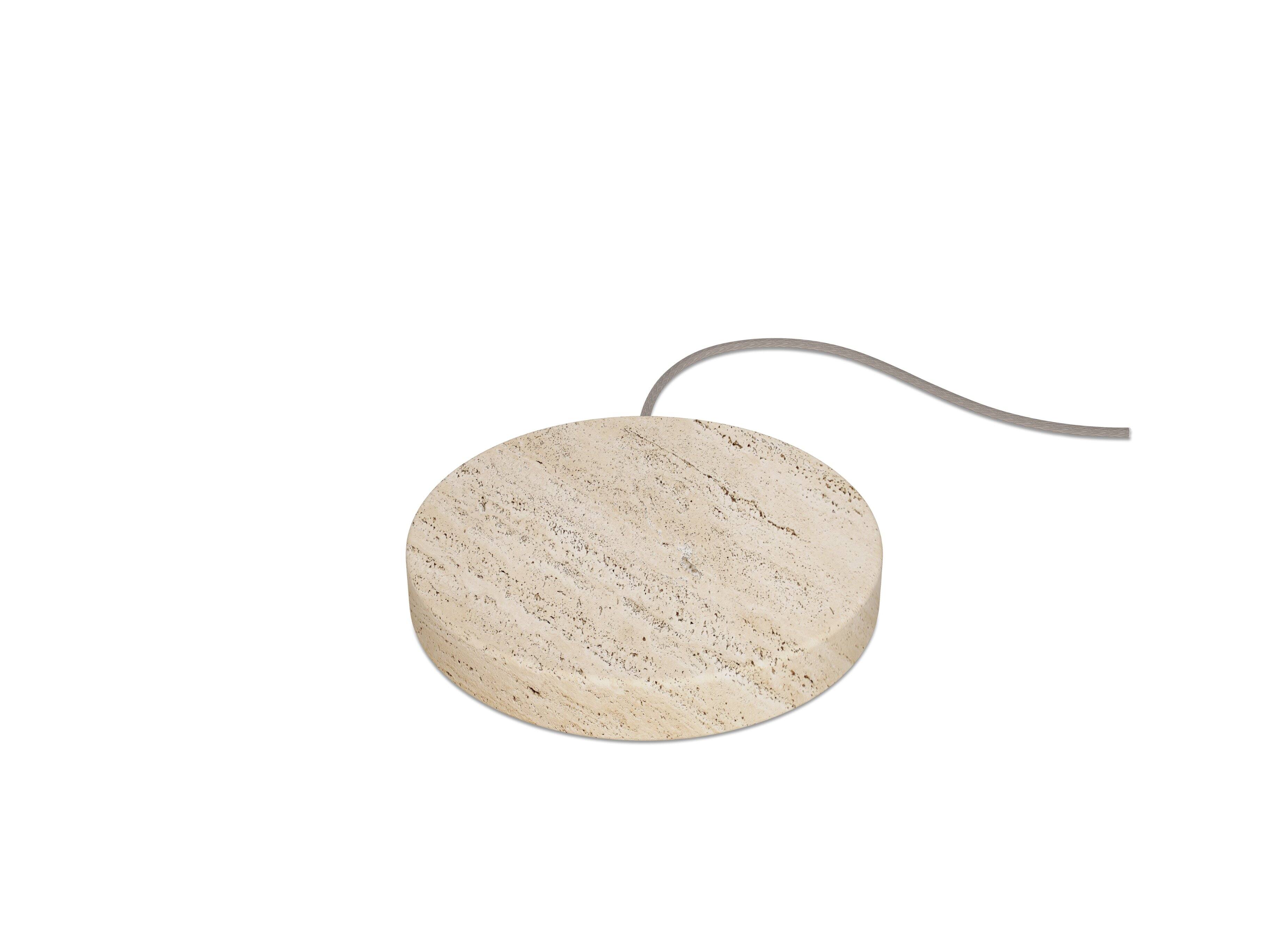 Alt View 1. Einova - Eggtronic Stone 10W Wireless Charging Pad for Qi-enabled Devices - Travertine.