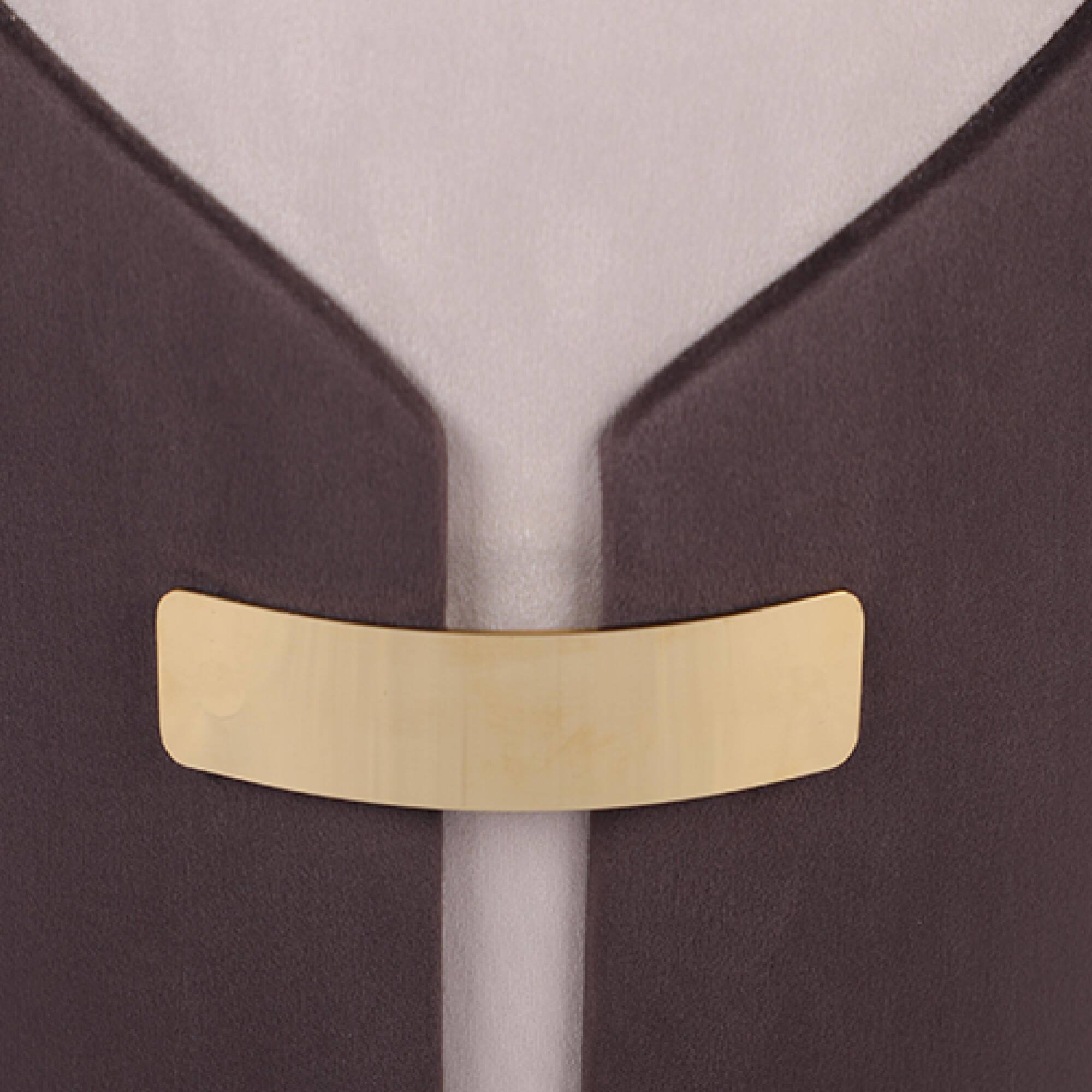 Alt View 6. GOODSILO - Elegant Two-Toned Storage Ottoman and Vanity Stool with Gold Accents - Brown.