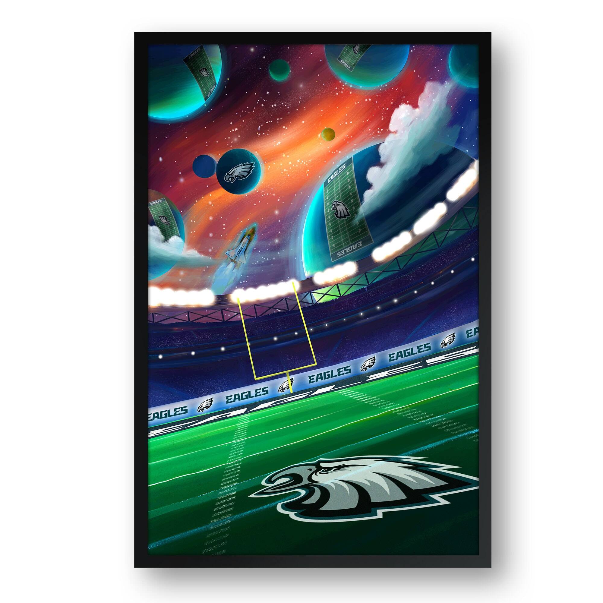 Philadelphia Eagles Galaxy Print Framed Art