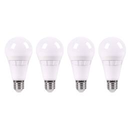 VIRIBRIGHT - A19 LED Light Bulb, E26, Screw Base, 40W Equivalent, 5CCT, CEC T20, 90+ CRI (4 Pack) - White