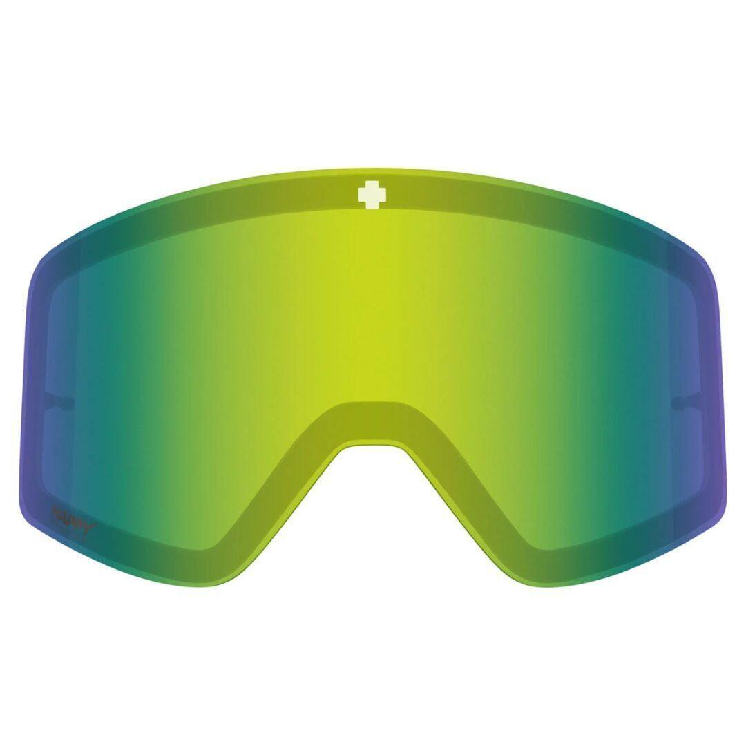 Front. Spy Optic - SPY+ Optic Happy LL Yellow Green Spectra Mirror Replacement Lens for Goggles - N/A.