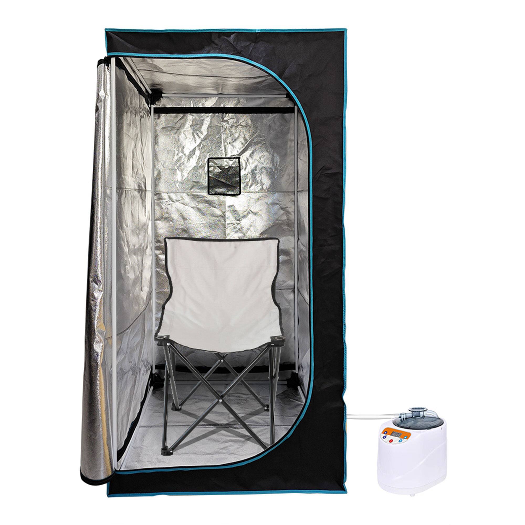 JOMEED 35 x 35 Inch Portable Zip Sauna with Chair for Home